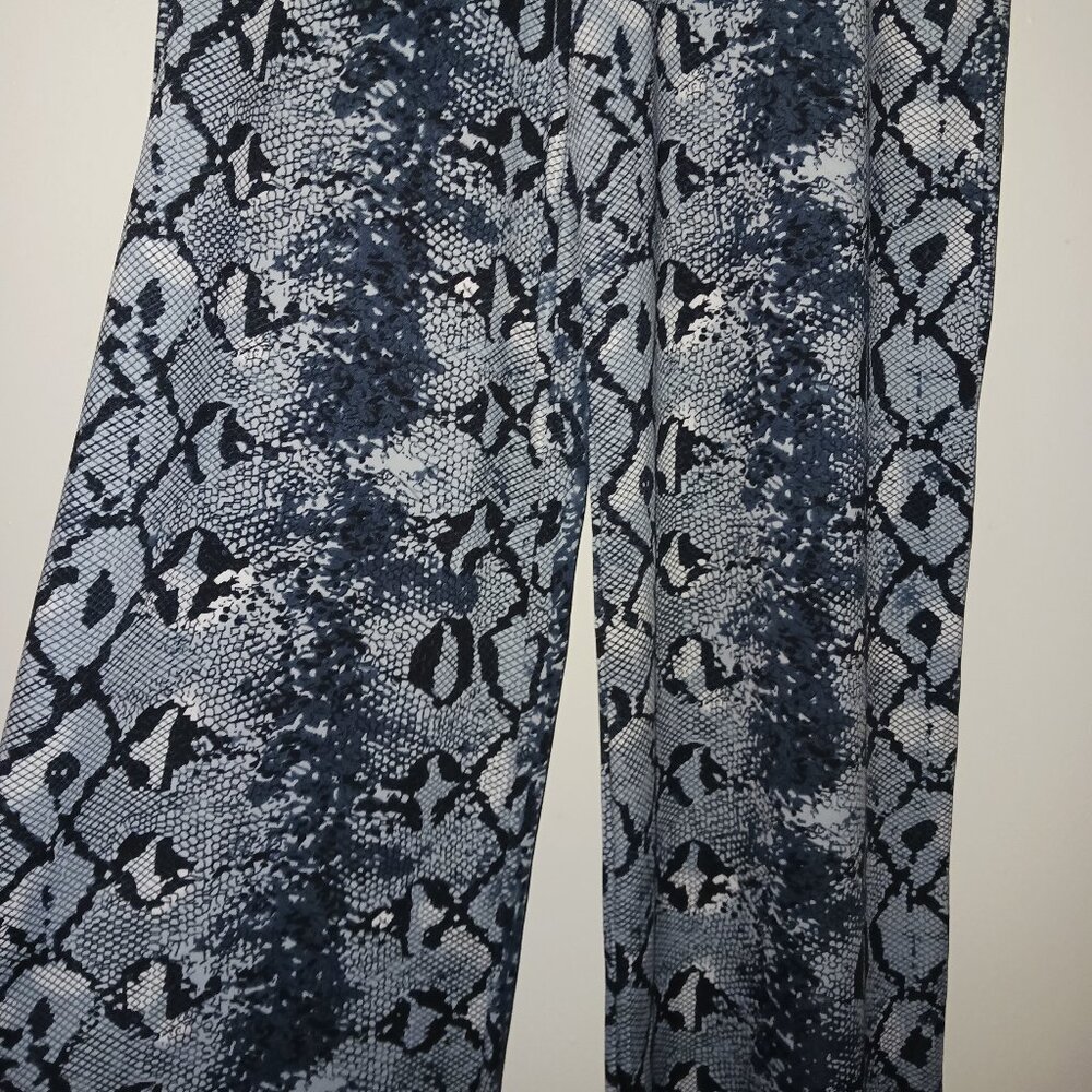snake skin print palazzo pants NWT